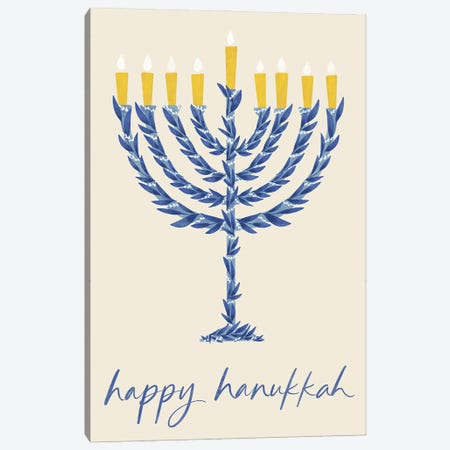 Happy Hanukkah II Canvas Print #HSO2} by Amanda Houston Canvas Wall Art