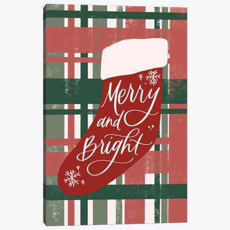 Merry and Bright Canvas Print #HSO8} by Amanda Houston Canvas Artwork