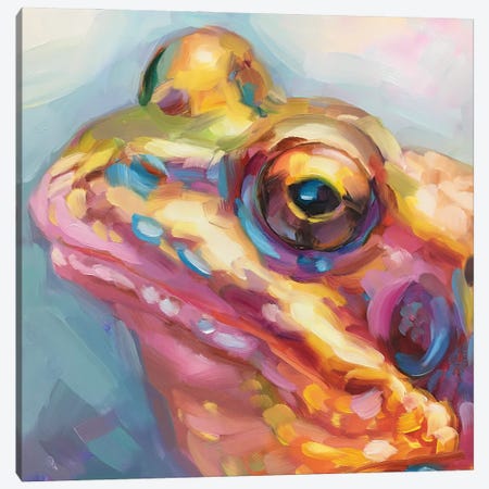 a tiny frog, an art canvas by Favlie - INPRNT