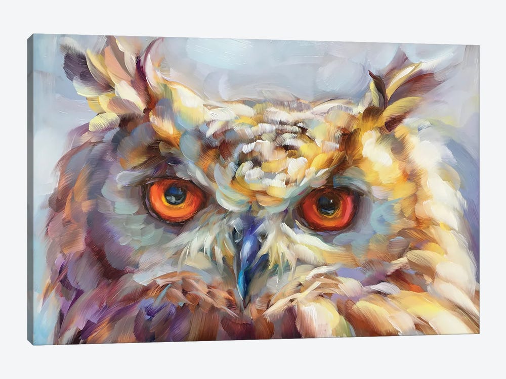 Owl Study XIV by Holly Storlie 1-piece Canvas Print