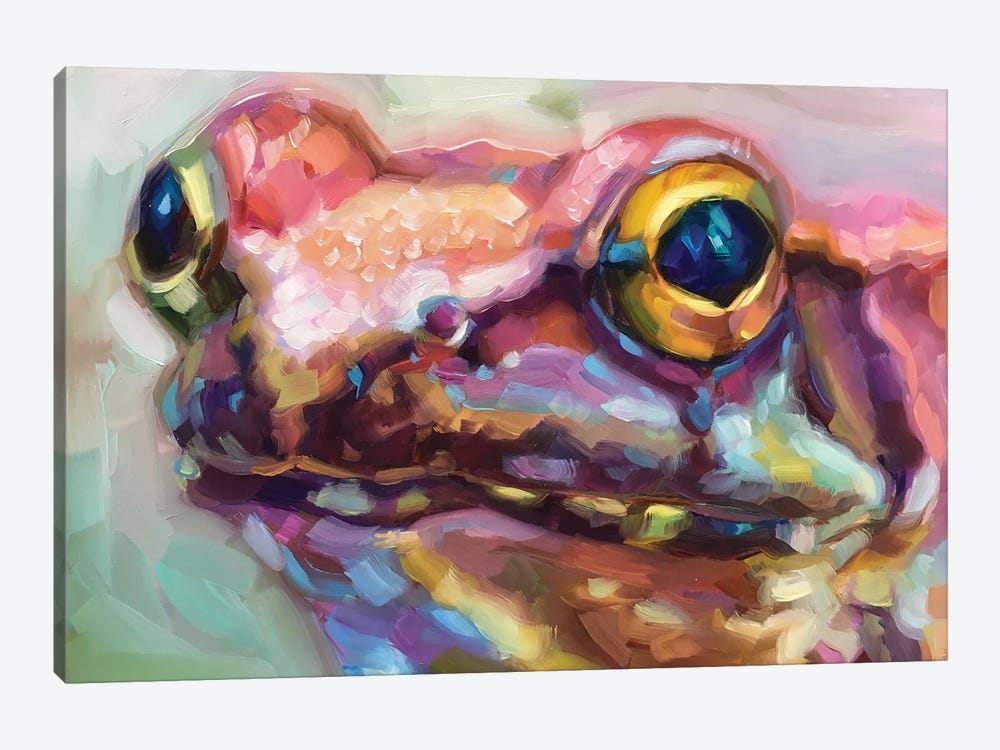 Frog Study II by Holly Storlie 1-piece Canvas Art