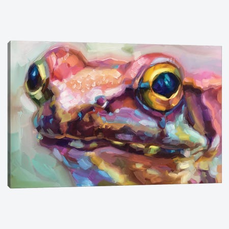 Frog Study II Canvas Print #HSR19} by Holly Storlie Canvas Art