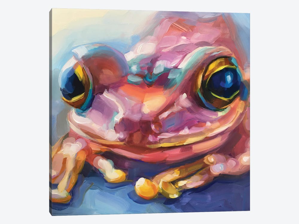 Mini Frog Study III by Holly Storlie 1-piece Canvas Print