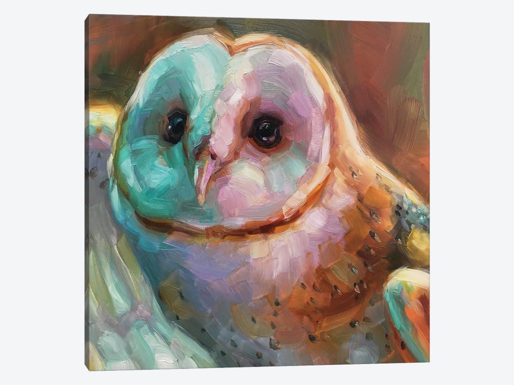 Owl Study V by Holly Storlie 1-piece Canvas Wall Art