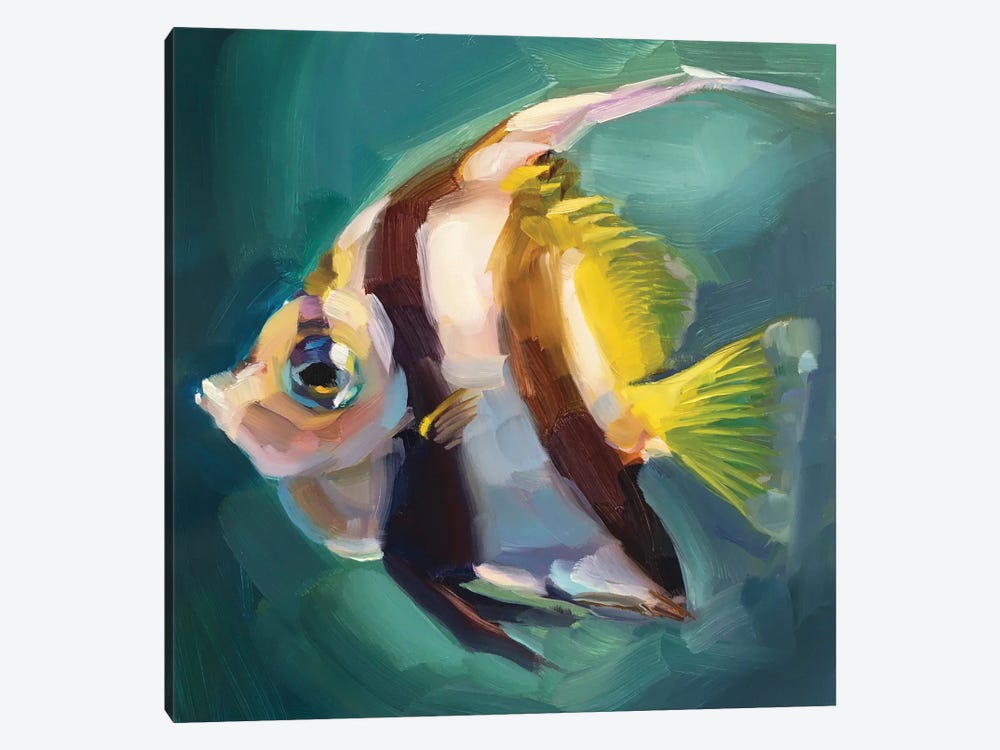 Bannerfish Study by Holly Storlie 1-piece Art Print