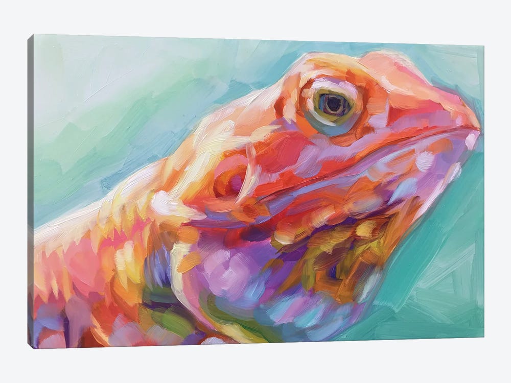 Lizard Study by Holly Storlie 1-piece Canvas Art Print
