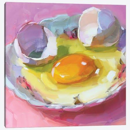 Mini Egg Study Canvas Print #HSR31} by Holly Storlie Canvas Art
