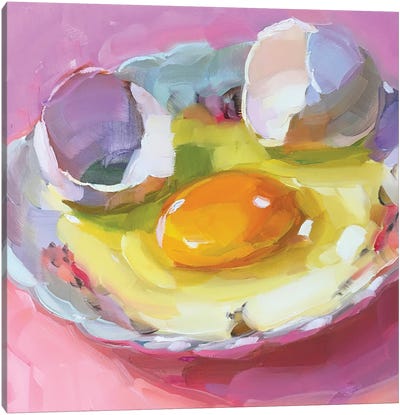 Mini Egg Study Canvas Art Print - Egg Art