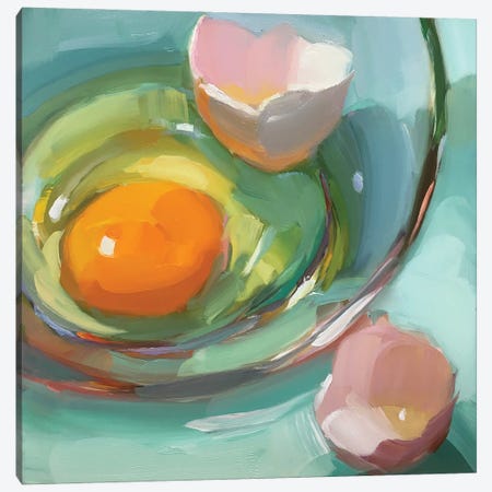 Egg Study IV Canvas Print #HSR32} by Holly Storlie Canvas Artwork