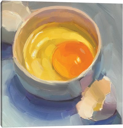 Egg Study II Canvas Art Print - Egg Art