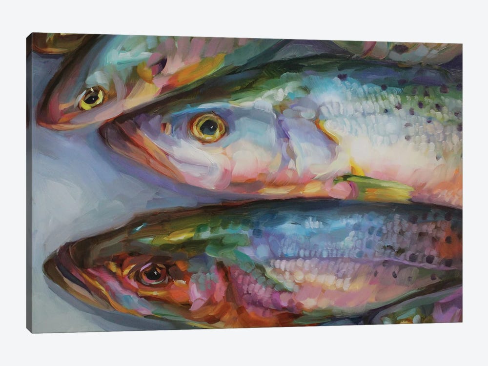 Fish Study XLVI by Holly Storlie 1-piece Canvas Art Print