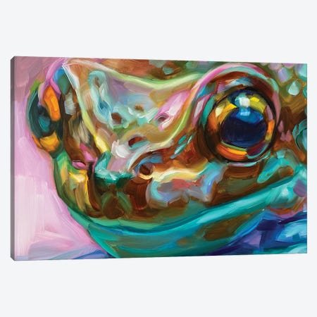 Frog Study V Canvas Print #HSR4} by Holly Storlie Art Print