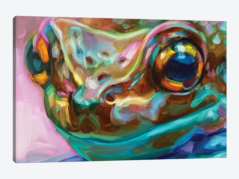 Frog Study V by Holly Storlie 1-piece Canvas Art Print