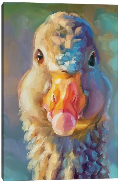 Goose Study Canvas Art Print - Goose Art