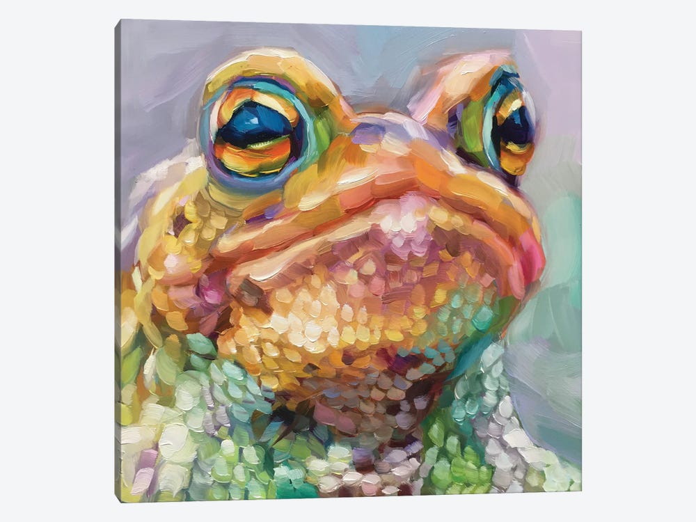 Mini Frog Study II by Holly Storlie 1-piece Canvas Print