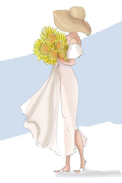 August Sunflowers by Heather Stillufsen canvas print