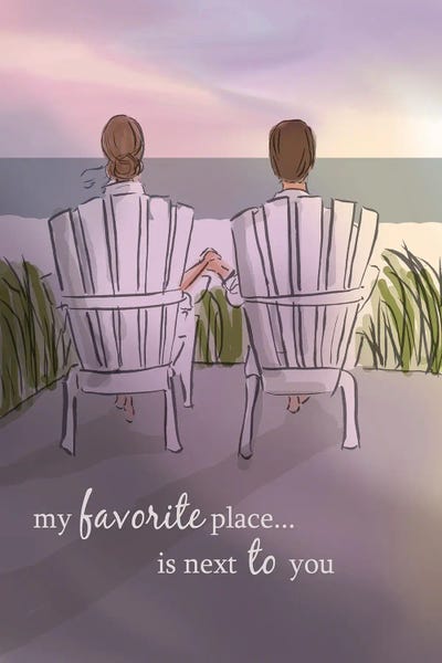 My Favorite Place Is Next To You by Heather Stillufsen art print