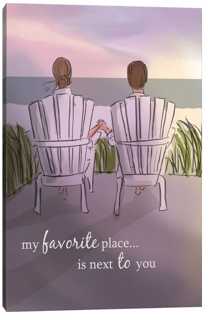 My Favorite Place Is Next To You Canvas Art Print