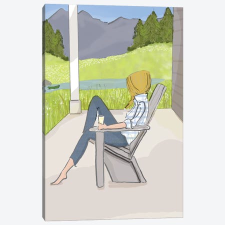Porch Sittin' In The Mountains Canvas Print #HST111} by Heather Stillufsen Canvas Art