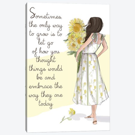 Sometimes The Only Way To Grow Is To Let Go Canvas Print #HST120} by Heather Stillufsen Canvas Art Print