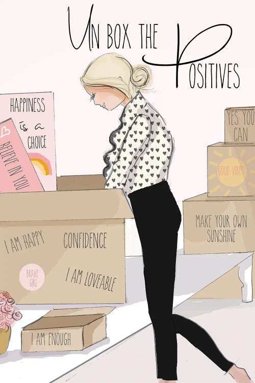 Un Box The Positives by Heather Stillufsen wall art