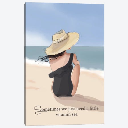 Vitamin Sea Canvas Print #HST144} by Heather Stillufsen Canvas Art