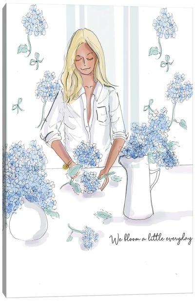 We Bloom A Little Everyday Canvas Art Print - Heather Stillufsen