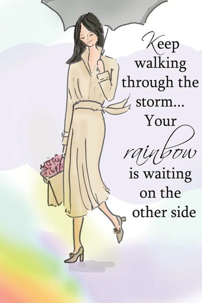 Your Rainbow Is Waiting On The Other Side by Heather Stillufsen framed wall art