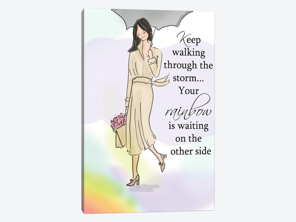 Your Rainbow Is Waiting On The Other Side by Heather Stillufsen 1-piece Canvas Art