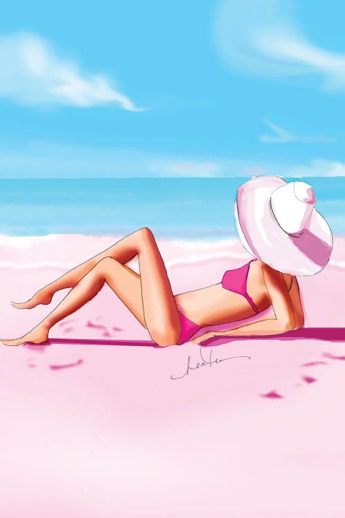 Pink Beach by Heather Stillufsen wall art