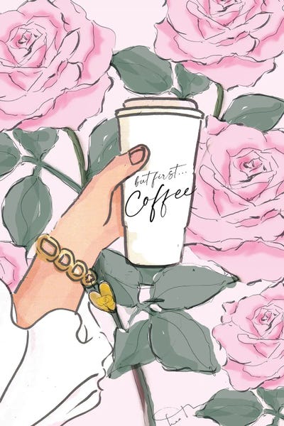 But First, Coffee by Heather Stillufsen canvas print