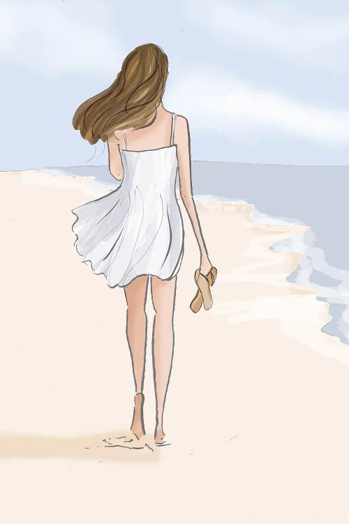 Beach Walks Are Good For The Soul - No Text by Heather Stillufsen wall art