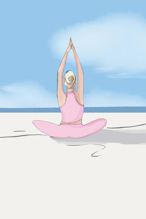 Breathe In Breathe Out Repeat - No Text by Heather Stillufsen wall art