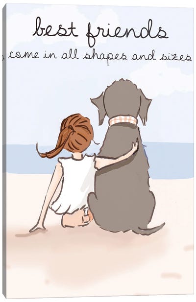 Best Friends Come In All Sizes Canvas Art Print
