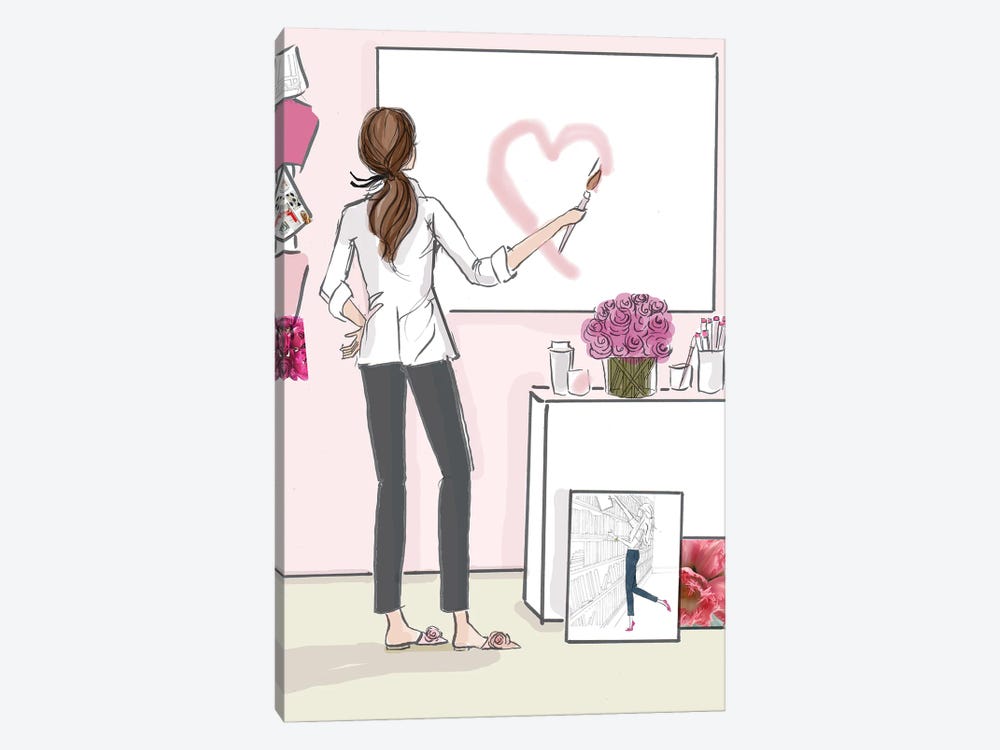 Do What You Love And Follow Your Heart No Text by Heather Stillufsen 1-piece Canvas Artwork