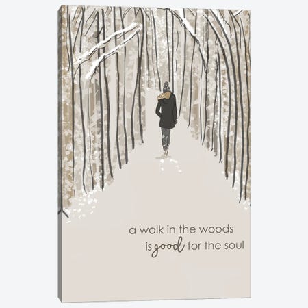 A Walk In The Woods Is.... Canvas Print #HST4} by Heather Stillufsen Art Print