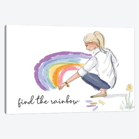 Find The Rainbow Canvas Print #HST50} by Heather Stillufsen Canvas Art