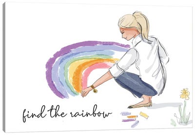 Find The Rainbow Canvas Art Print - Heather Stillufsen