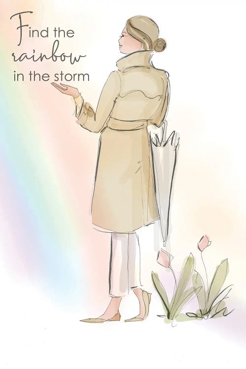 Find The Rainbow In The Storm by Heather Stillufsen wall art