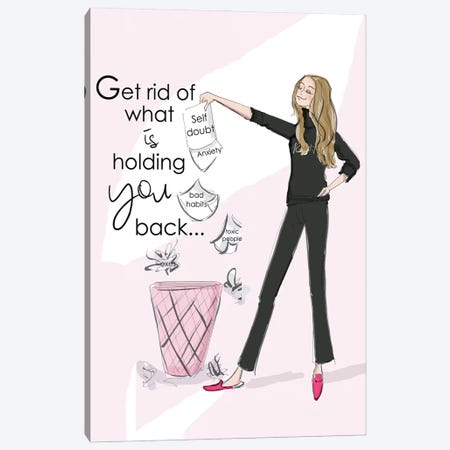 Get Rid Of What Is Holding You Back Canvas Print #HST58} by Heather Stillufsen Canvas Art