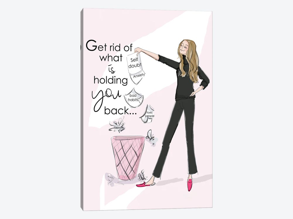 Get Rid Of What Is Holding You Back by Heather Stillufsen 1-piece Canvas Art Print