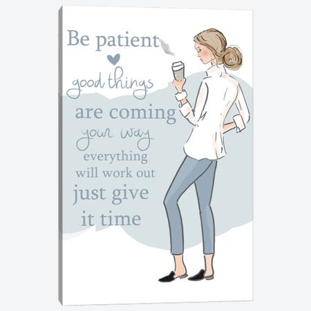 Good Things Are Coming Canvas Print #HST64} by Heather Stillufsen Canvas Wall Art