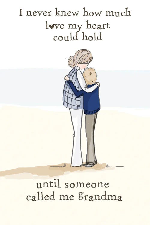 Grandma - Boy by Heather Stillufsen wall art