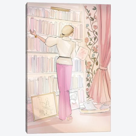 In The Rose Library Canvas Print #HST70} by Heather Stillufsen Canvas Wall Art