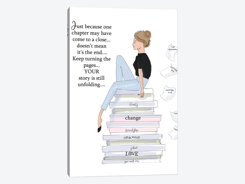 Keep Turning The Page by Heather Stillufsen 1-piece Canvas Wall Art