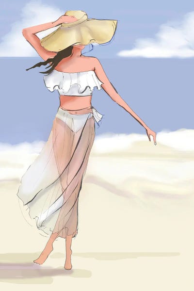 Women's Swimsuits: Let Go Of Your Worries - No Text by Heather Stillufsen