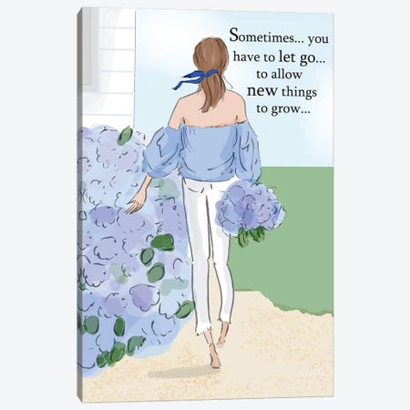 Let Things Go For New Things To Grow Canvas Print #HST81} by Heather Stillufsen Canvas Art Print