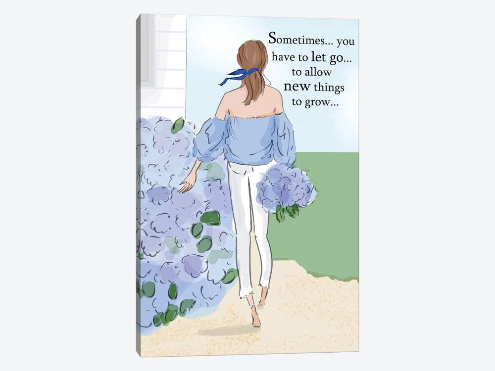 Let Things Go For New Things To Grow by Heather Stillufsen 1-piece Canvas Art Print
