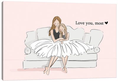 Love You Most I Canvas Art Print - Heather Stillufsen