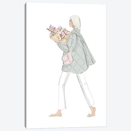 Magnolia And Errands Canvas Print #HST94} by Heather Stillufsen Art Print